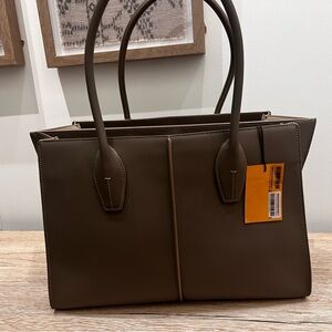 NWT Tods Manici grey handbag